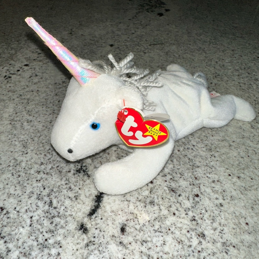 TY Mystic White Unicorn Plush Toy